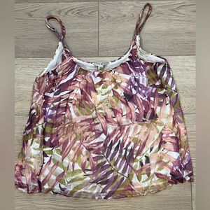*NWT* Lucky Brand Palm Leaves Tank Top